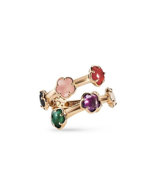 Pasquale Bruni White 18K Figlia Dei Fiori Multi Stone Flower Ring