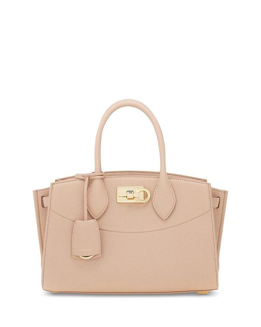 leather handbags ferragamo studio bag tote