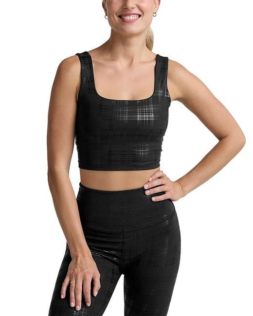 Beyond Yoga Black Beyond The Studio Cropped Tank Top