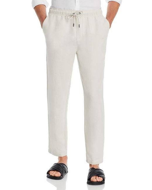 Onia Multicolor Linen Pull-On Pants for men