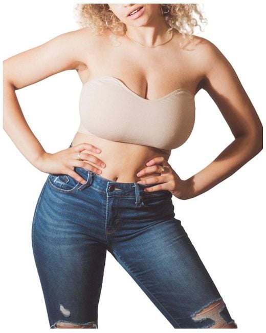 BRABAR Blue Soft Strapless Bra Top