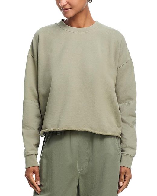 Leset Green Jamie Patch Crew Sweatshirt