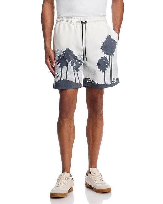 RTA Blue Clyde Elasticated Shorts for men
