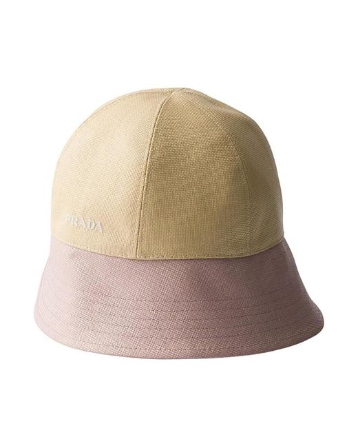Prada Natural Canvas Hat
