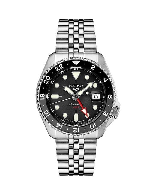 Seiko White 5 Sports Gmt Watch, 43Mm for men
