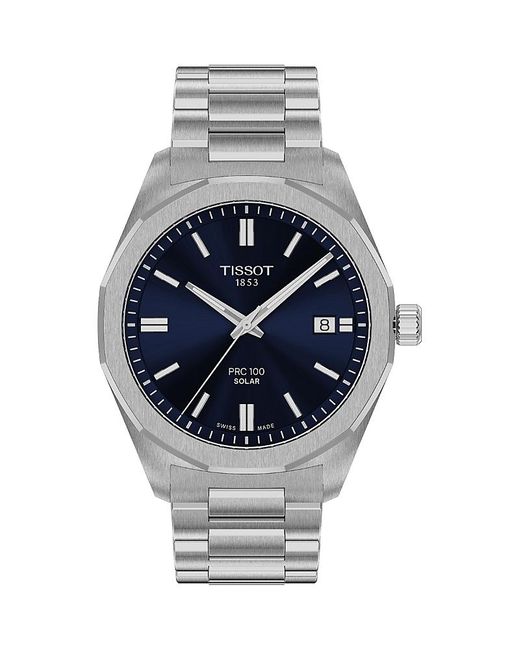 Tissot Gray Prc100 Solar Watch, 39Mm for men