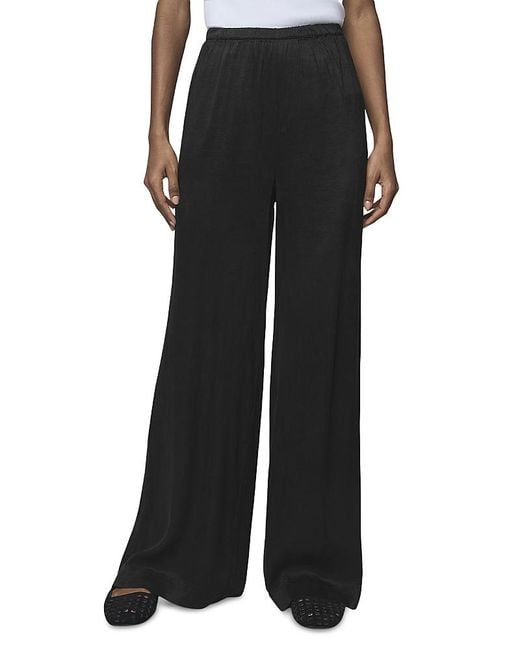 Splendid Black Serena Satin Pants