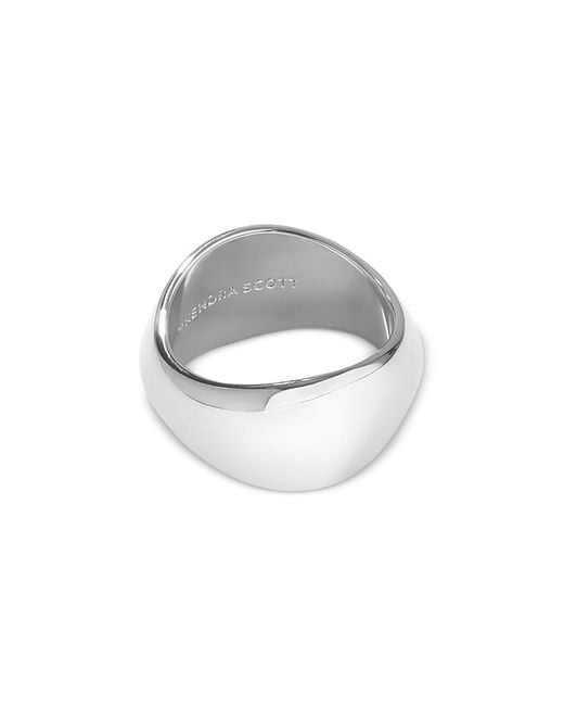 Kendra Scott White Kaia Band Ring