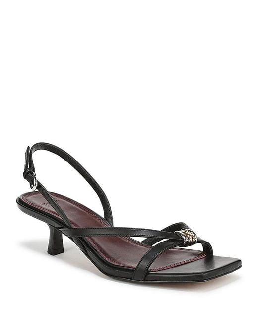 Vince Metallic Tali Slingback Sandals