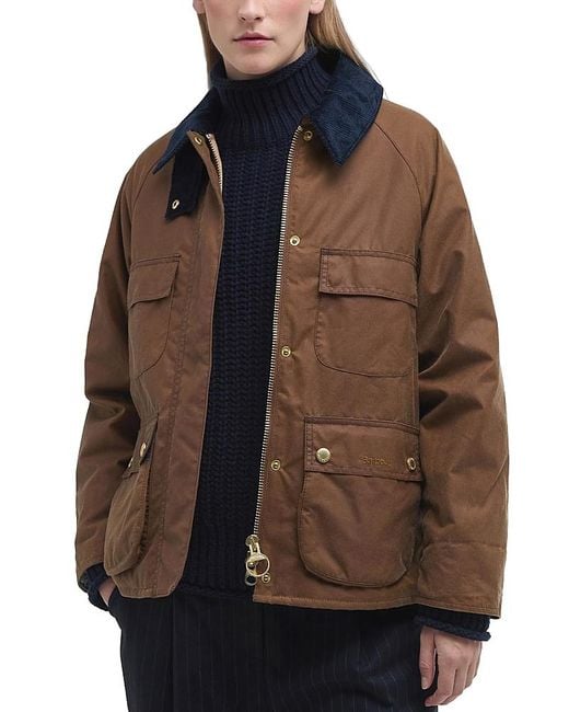 Barbour Brown Ruth Corduroy Collar Jacket