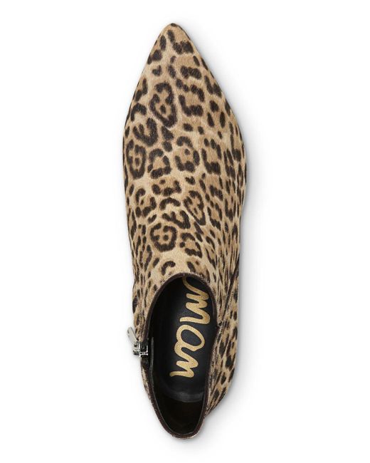 leopard print kitten heel booties