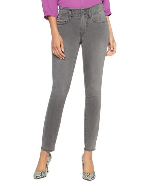 NYDJ Ami High Rise Skinny Hollywood Jeans In Smokey Mountain in Gray Lyst