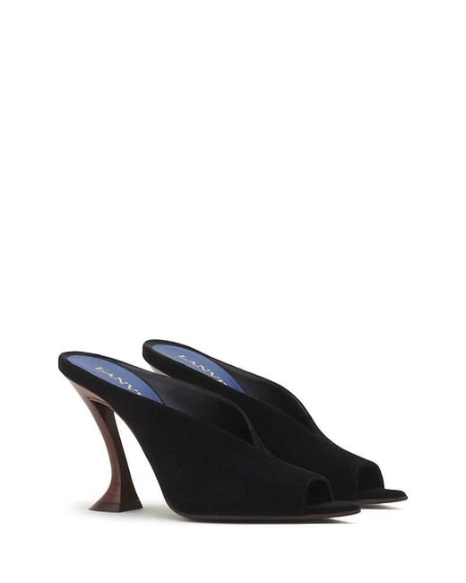 Lanvin Black Midnight Step Mule