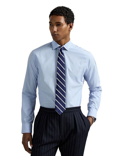 Polo Ralph Lauren Blue Classic Fit Poplin Shirt for men