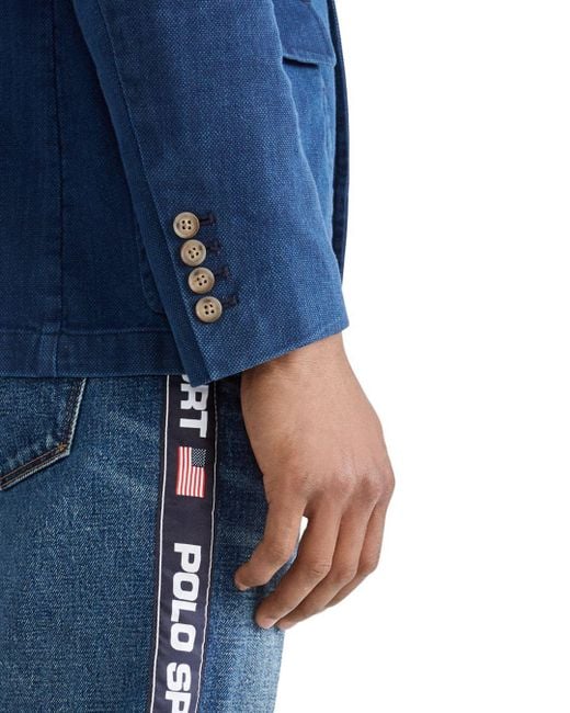 Polo Ralph Lauren Indigo Canvas Sport Coat in Blue for Men Lyst