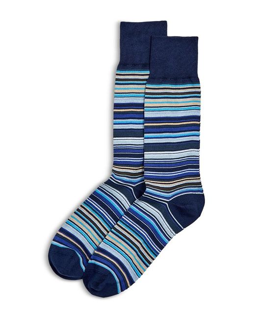 Paul Smith Blue Signature Stripe Crew Socks for men