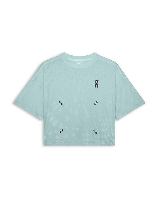 On Shoes Blue Performance Volt T Tee