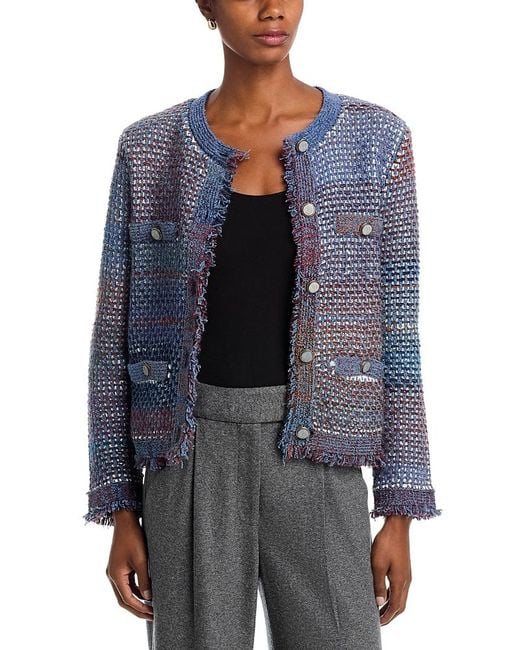 Veronica Beard Blue Sariyah Knit Jacket