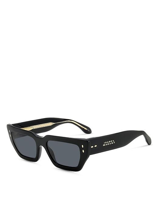 Isabel Marant Black Rectangular Sunglasses, 54Mm