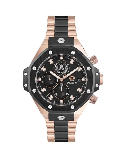 Philipp Plein Black Plein Royal Chronograph, 46Mm for men