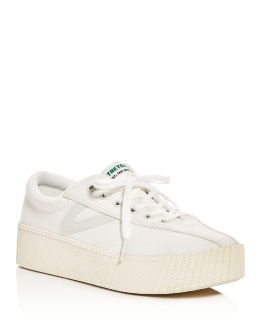 Tretorn platform sneakers white Clearance