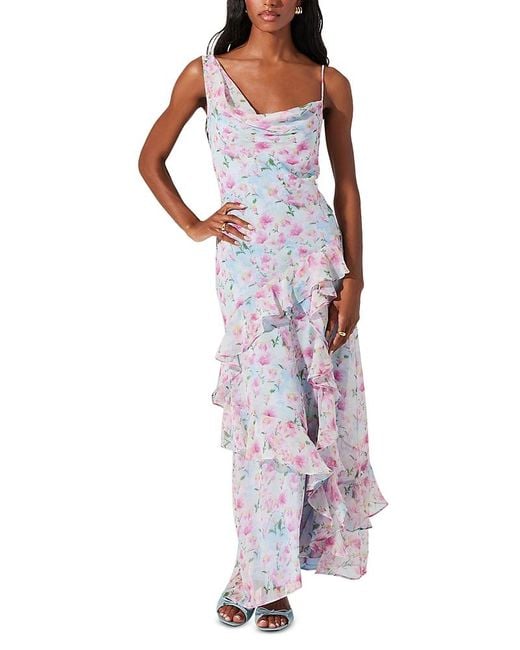 Astr Purple Levina Dress