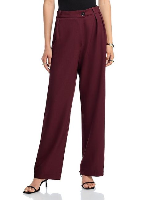 Aqua Red Asymmetrical Suit Pant