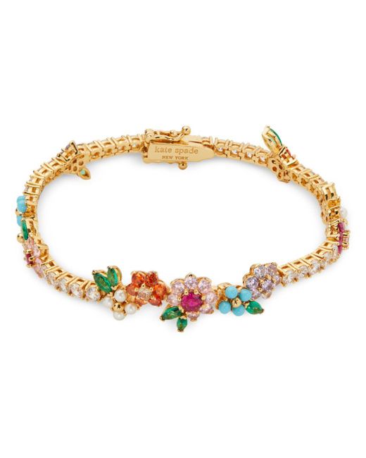 Kate Spade New Bloom Cubic Zirconia & Imitation Pearl Flower Cluster