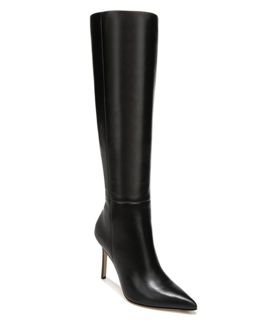 Veronica Beard Lisa Wide Calf High Heel Boots in Black | Lyst
