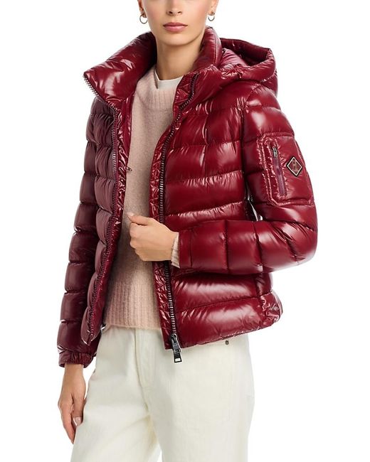 Herno Red Quilted Down Puffer Jacket