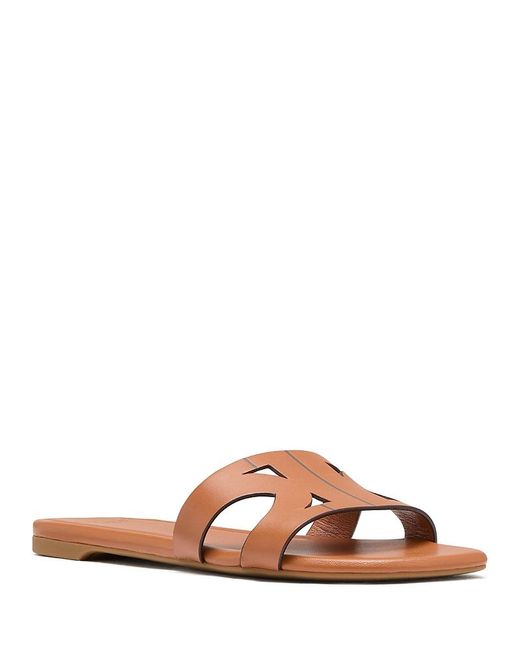 Kate Spade Women's Brown Double K Slide Sandals