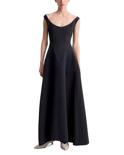 FFORME Black Alodia Flared Dress
