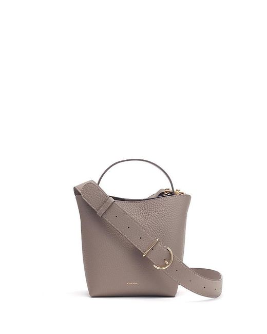 Cuyana Natural Mini Linea Bucket Bag