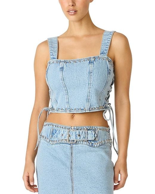 Steve Madden Blue Babe Top