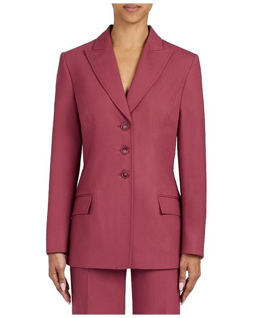 Santorelli Red Freya Three Button Jacket