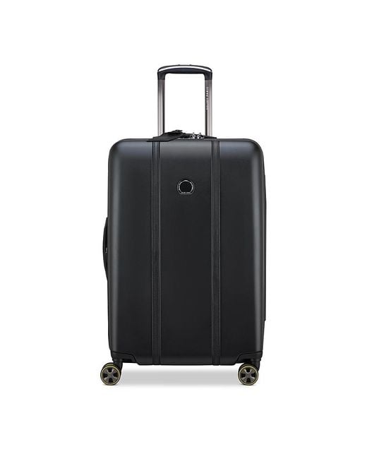 Delsey Paris Black Cadence Expandable Medium Spinner Suitcase