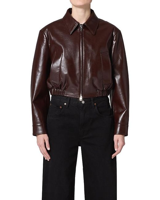 Agolde Black Nahla Cropped Jacket
