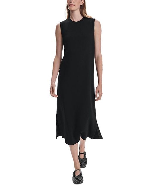 Varley Black Beatrice Midi Dress