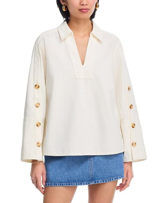 Tanya Taylor Women's White Lally Top