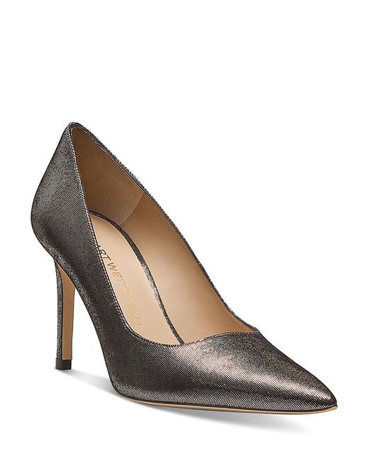 Stuart Weitzman Brown Stuart Power 85 Pumps
