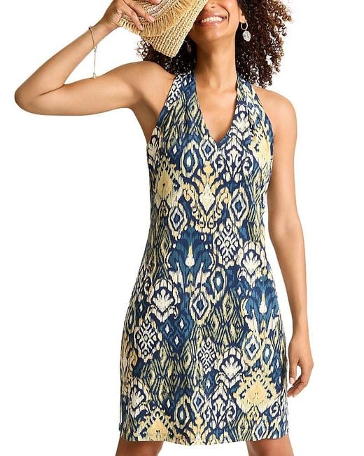 Tommy Bahama Blue Sandy Vista Cove Dress