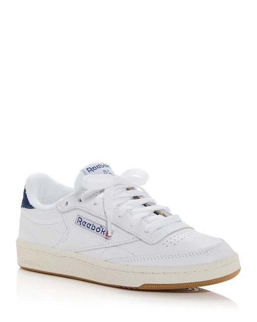 Reebok White Club C 85 Vintage Low Top Sneakers