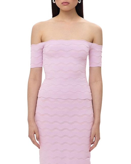 Hervé Léger Purple The Lainey Top