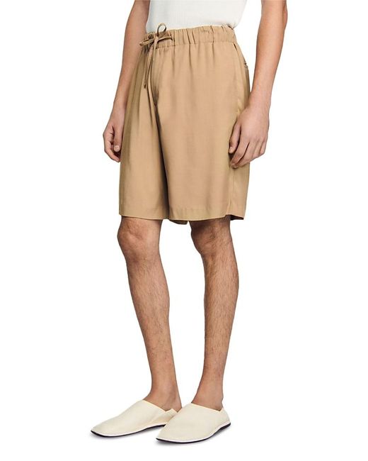 Sandro Natural Floaty Bermuda Shorts for men