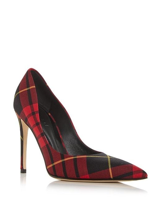 McQueen Red Skull Pumps