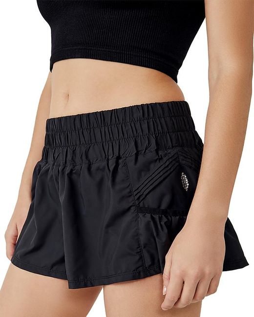 Free People Black Get Your Flirt On Shorts