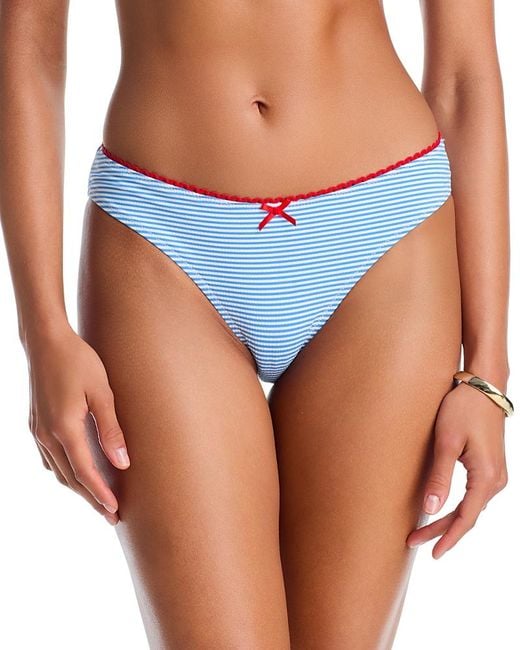 Solid & Striped Blue The Daphne Bikini Bottom