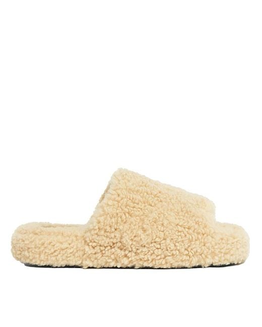 Apparis Natural Dillon Bouclette Slide Slipper