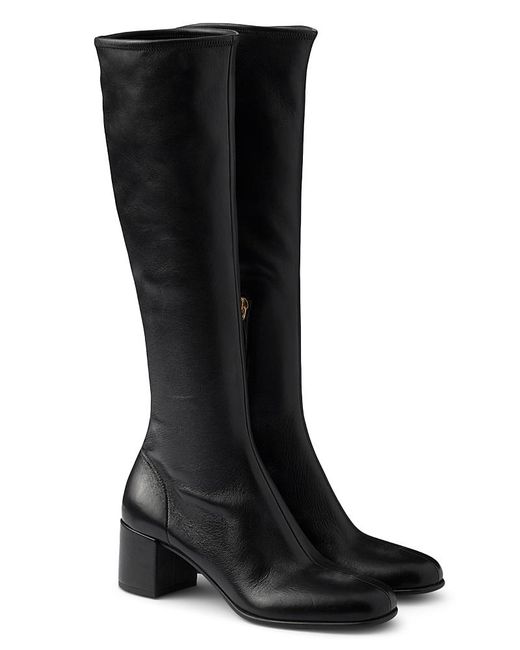 Prada Black Stretch Nappa Leather Boots