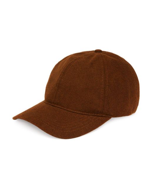 NN07 Wool Blend Baseball Cap in Tobacco 